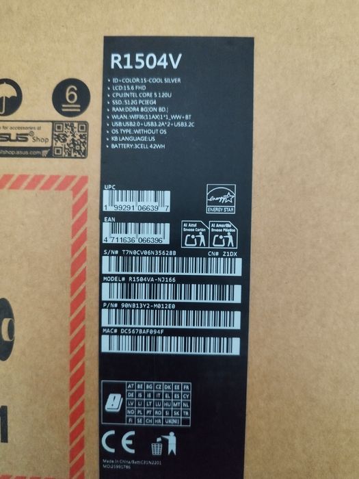 Asus vivobook Intel core i5