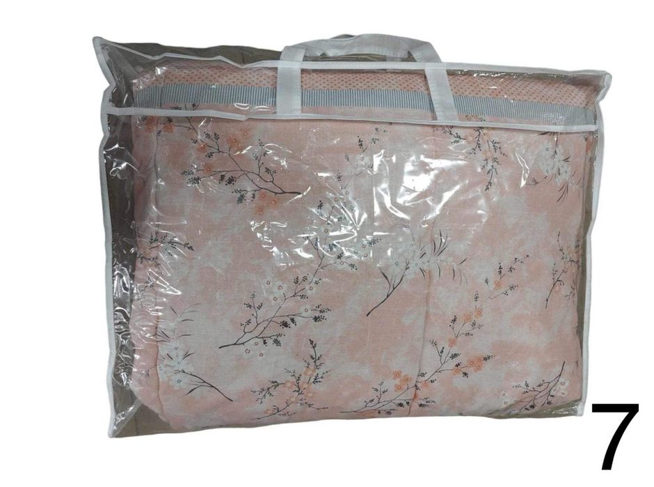 100% ПАМУК Комплект олекотен юрган " завивка " с чаршаф и две калъфки