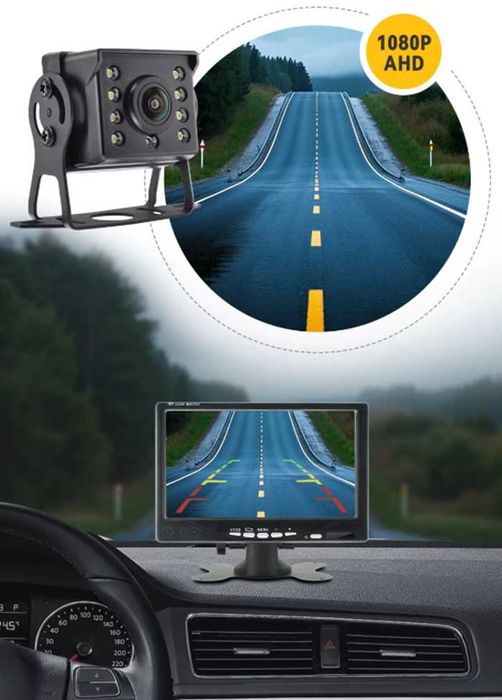 Kit Monitor de 7" cu 2 Camere Marsarier pentru Camion, Autocar, Rulota