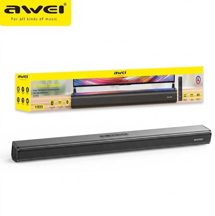 Awei Y999 HiFi Soundbar: Звук как в кинотеатре прямо у вас дома