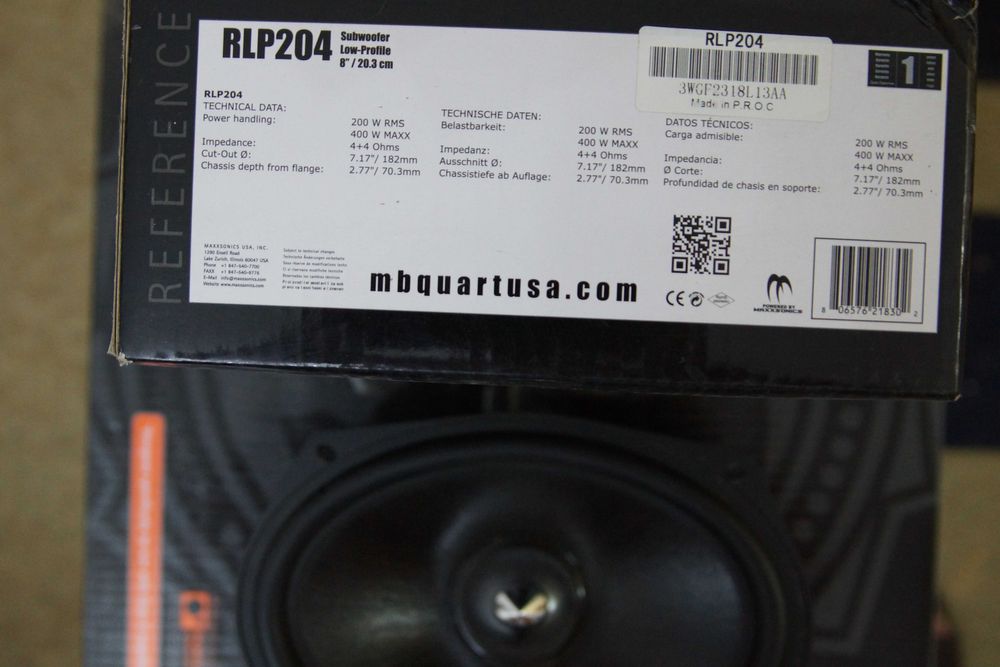 Сабвуфер 8" MB Quart RLP204 [20см]