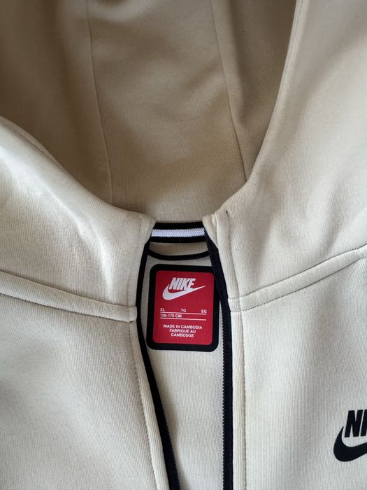 Bluza trening Nike tech light khaki/black