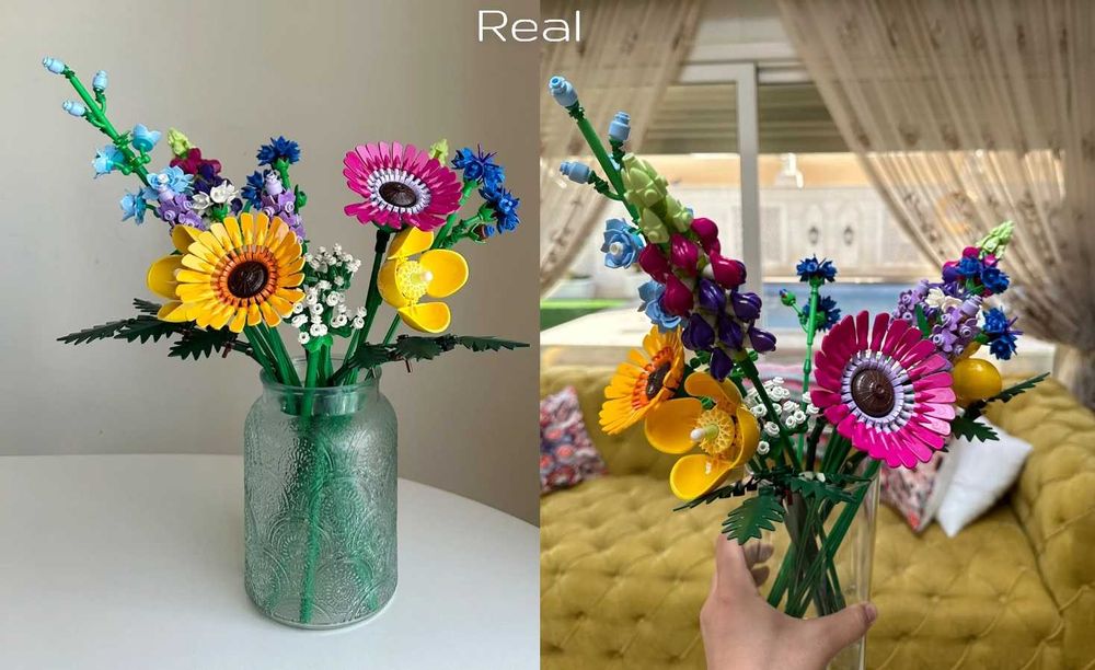 NOU TIP brand L Buchet flori câmp 10313 (1)  sau flori 10280 (2) 10311