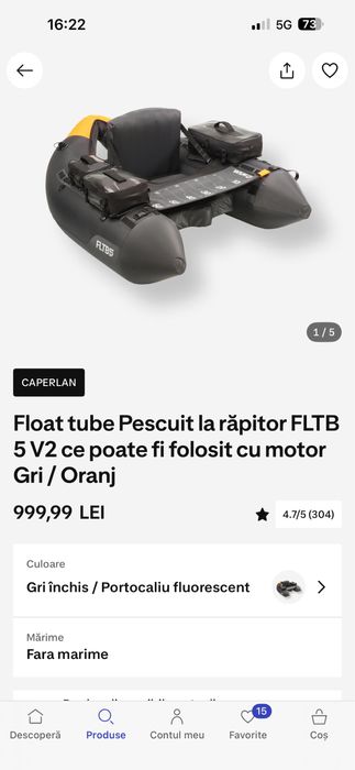 Vand float tube caperlan cu foarte multe accesorii