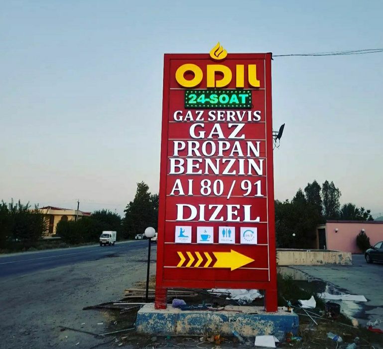 TASHQI REKLAMA  bukva Banner pechat Poligrafiya