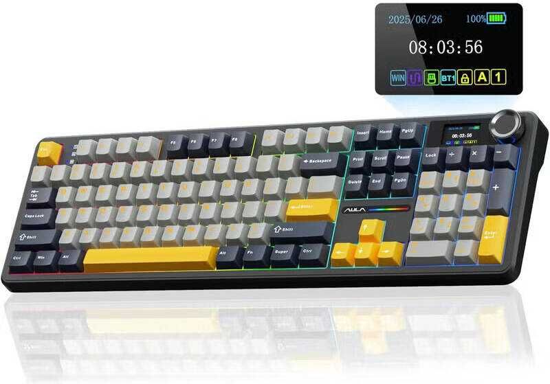 AULA F108 Pro Механическая беспроводная RGB клавиатура RU/EN -оригинал