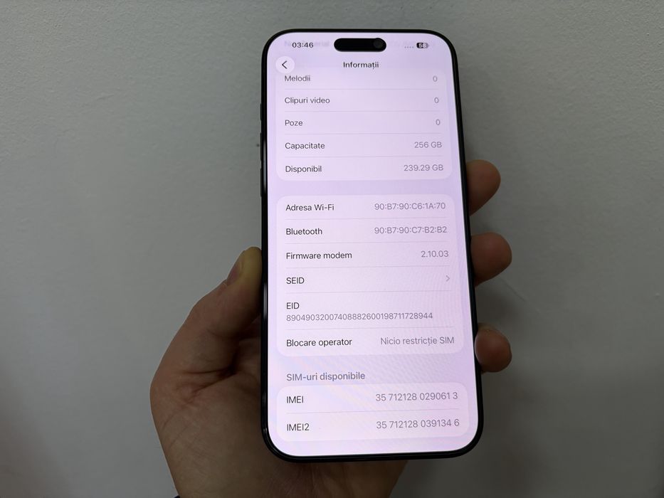 Iphone 16 Pro Max, 256 gb, Black Titanium