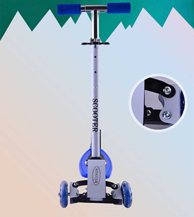 Детски скутер с възможност за регулиране на височината