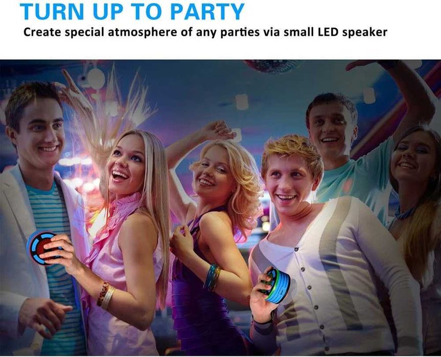 Boxa de duș BassPal, portabila, rezistenta la apă,wireless,sigilat