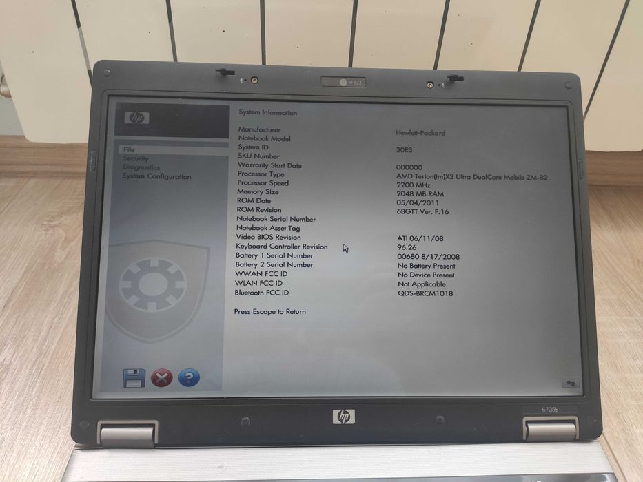 Лаптоп HP Compaq 6735b