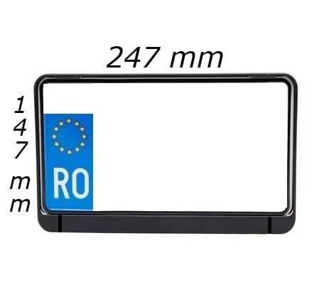 Suport placuta inmatriculare moto, scuter, atv, 24.7 cm x 14.6 cm