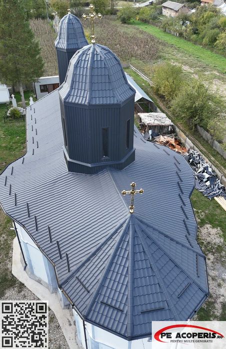 Tigla metalica acoperis / Tabla Bilka 0.50 mat /Bilka gri antracit \ Tabla cutata gri \ Tabla gard \  Tabla acoperis in rate \ tabla scafa acoperis