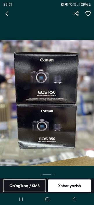 Canon r50 body kit sotiladi