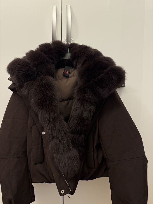 Geaca blana naturala 100% si umplutura din puf de gasca