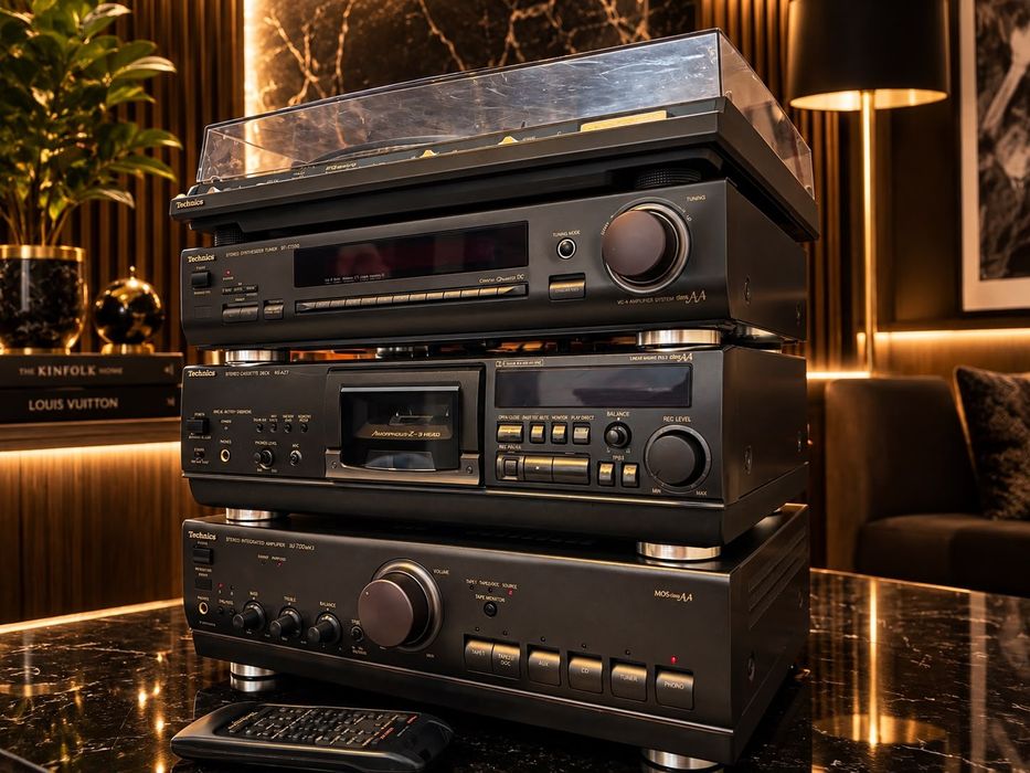 Linie Technics : Deck RS- AZ 7 ,  Amplifier A700MK3 +telecomanda , Tuner ST-GT 550 Pick up  SL-BD3