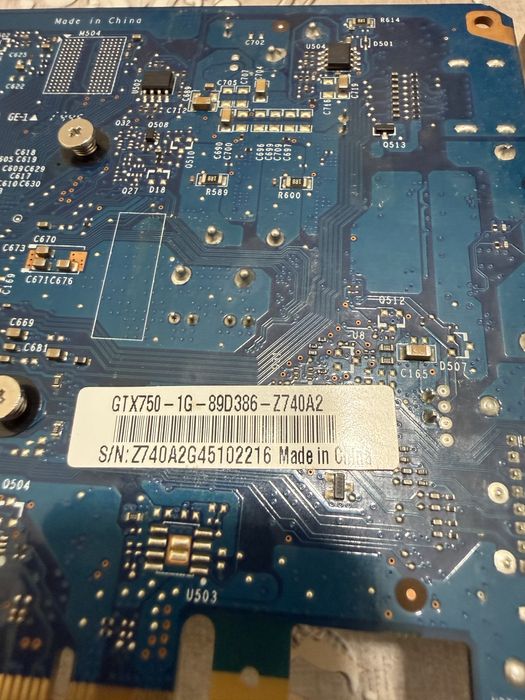 Видеокарта Nvidia gtx750 1gb