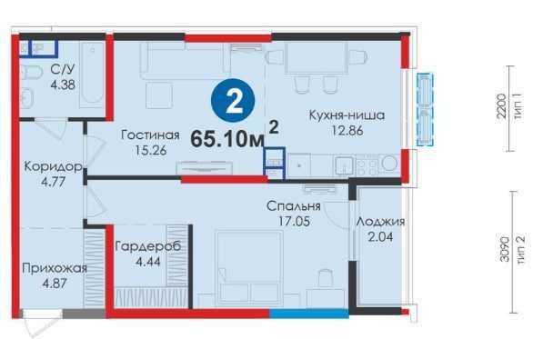 Алмазарском районе 2-комнатная ипотека первый взнос 165 млн JOMIY