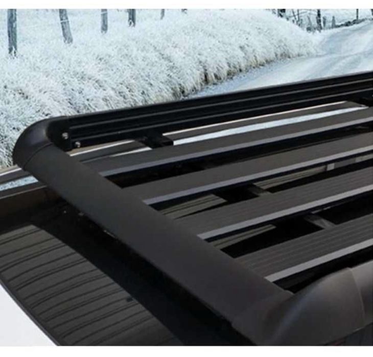 Багажник за покрив Aluminium 127 х 96 х 9 см - Черен 3 размера + греди
