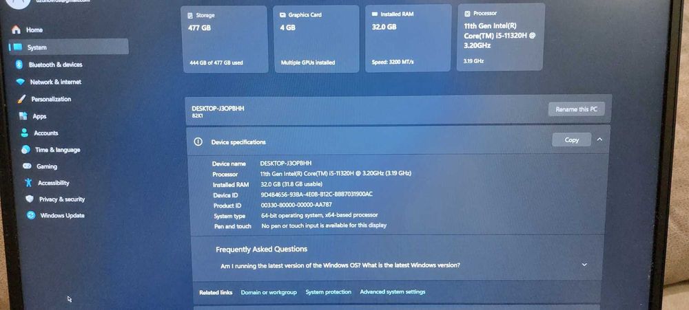 Гейминг лаптоп IdeaPad Gaming 3 Lenovo