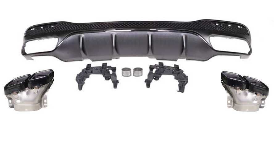 Difuzor Bara Spate Mercedes GLE W166 Facelift 2015-2019 GLE 63 Black