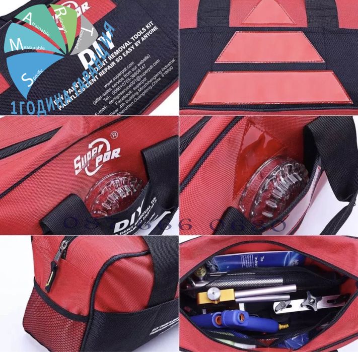 Вдълбнатина вакуум PDR комплект изправяне градушка пдр обратен чук led