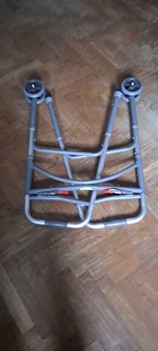 Scaun wc bariatric+cadru cu roti pliabil