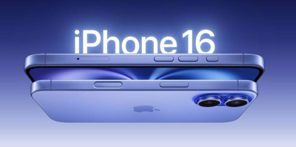 НОВ!!! Apple iPhone 16, 128GB, 5G, Ultramarine + оригинален адаптер Appe