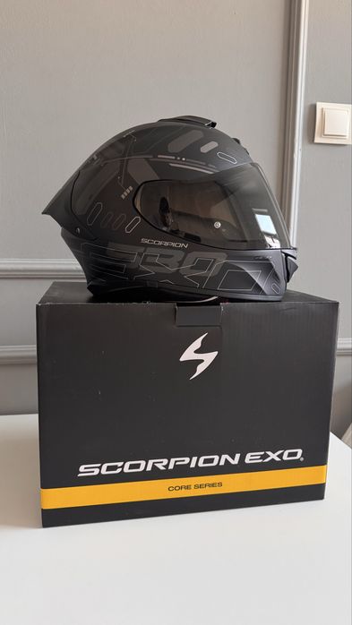 Cască moto Scorpion EXO-530 Air Fond (2026) – M – Negru/Silver Mat – NOUĂ