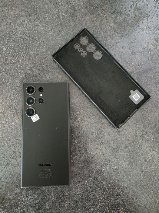 Samsung S23 Ultra, 256 GB, cu husă piele