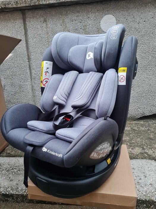 Столче за кола KinderKraft - XRIDER i-Size, 40-125 cm, Grey