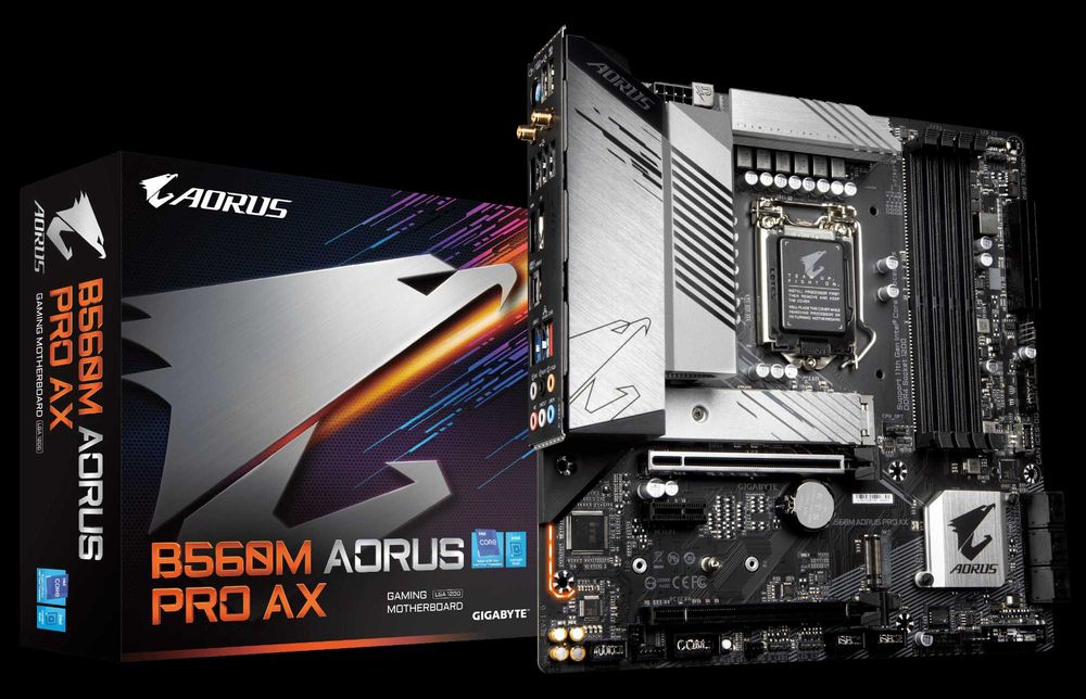 Kit placa de baza B560M Aorus Pro AX + CPU Intel i5 10500, LGA1200, DDR4
