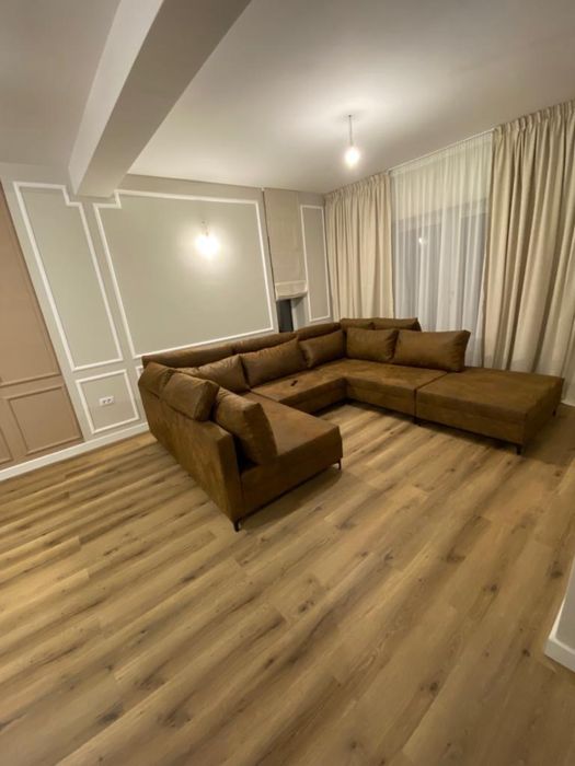 Vand coltar modular in forma de U 300 x 185 Brown