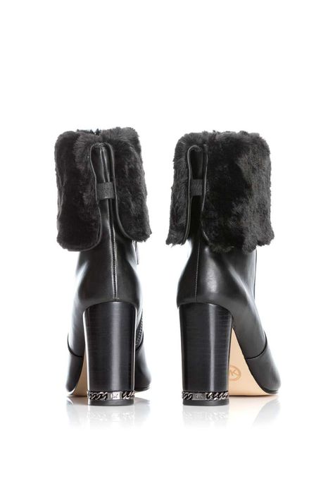 Ghete cu toc piele Michael Kors