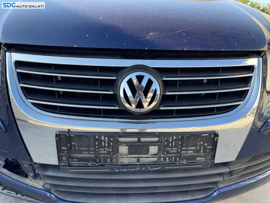 Grila cu Sigla Emblema de pe Bara Spoiler Fata Volkswagen Touran 1T2 2007 - 2010 Cod 1T0853651D [B4378]