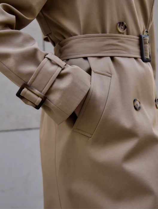 Тренч длинный, плащ оверсайз