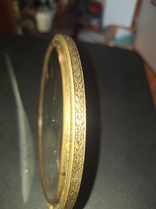 Френско старо бронзово огледало