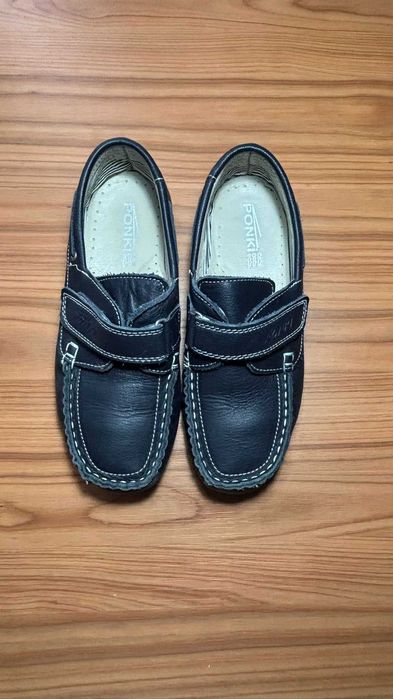 Mocasini Piele Ponki pe Bleumarin