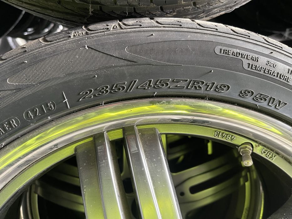 Set jante aliaj R19  5x114,3 cu anvelope de vara 235 45 R19
