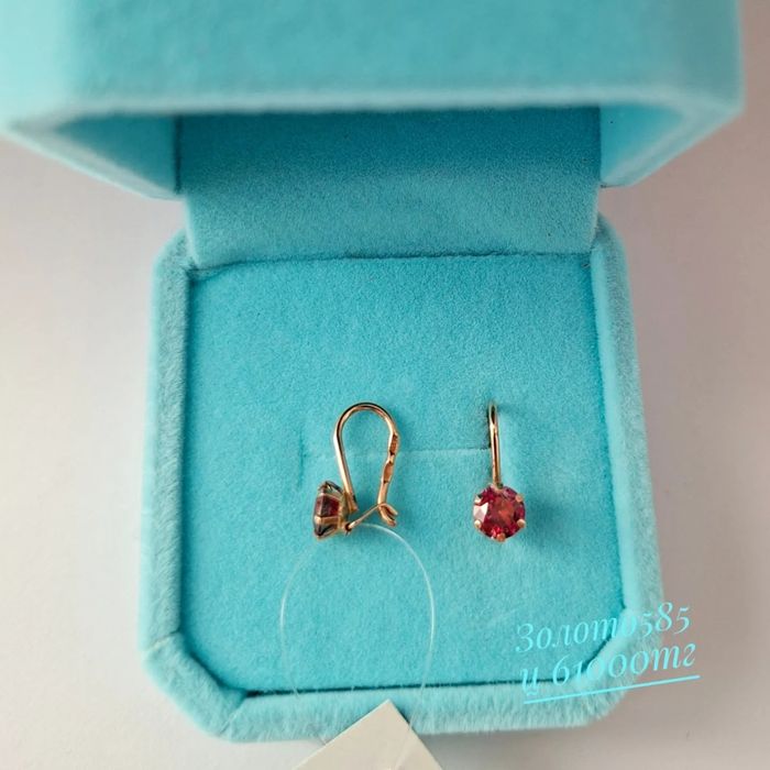 Золото детский серьги