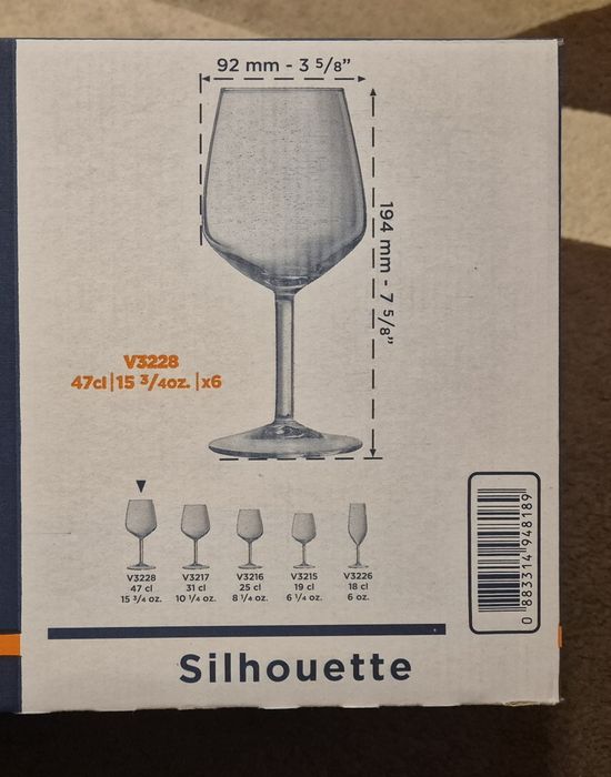 Set 6 pahare vin