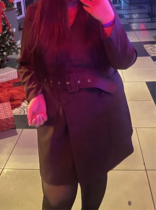 Коричневое платье пиджак