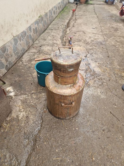 Cazan de tuica din arama 4 galeti