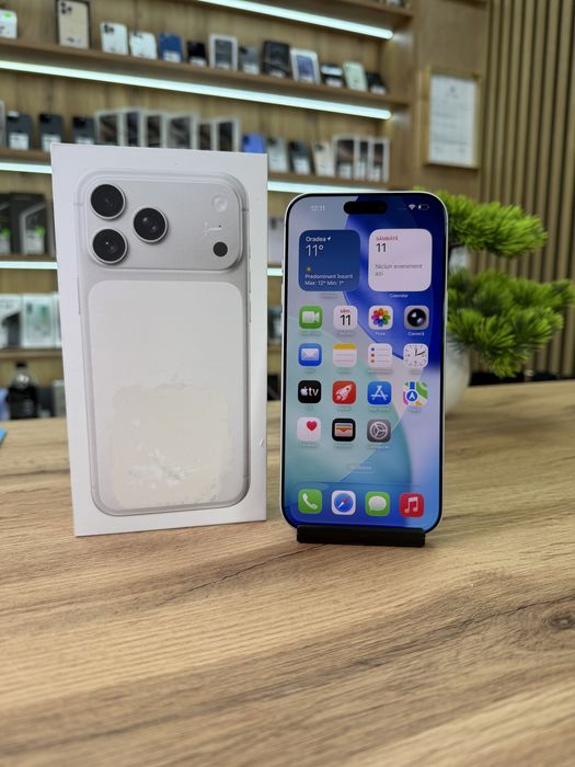 ‼️iPhone 17 Pro Max 256Gb Silver - Ca Nou -Garantie 12 luni