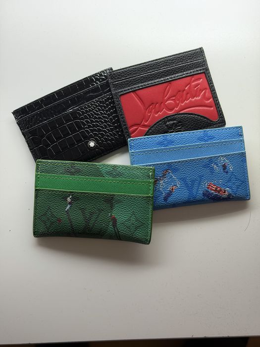ЧИСТО НОВИ портфейли картодържач cardholder louis vuitton montblanc louboutin