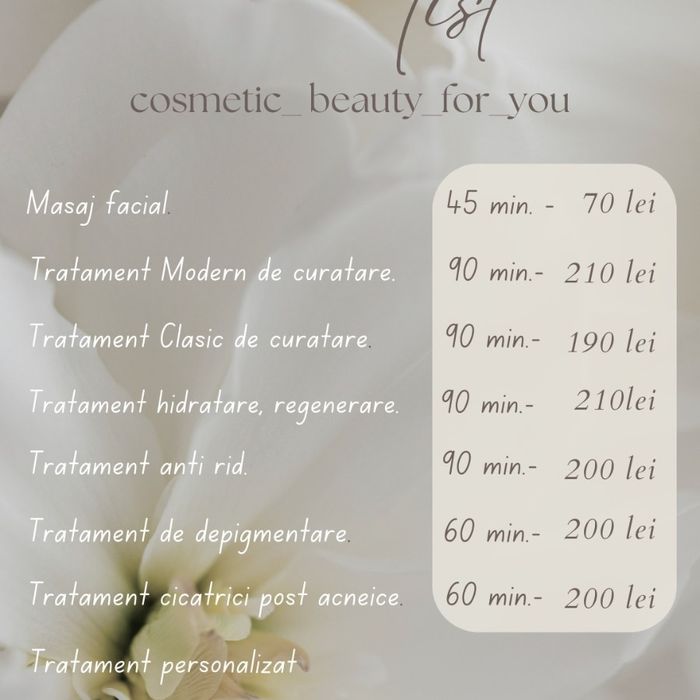 Cosmetica Tratamente faciale