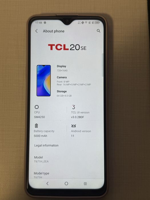 TCL 20 SE 4/64gb