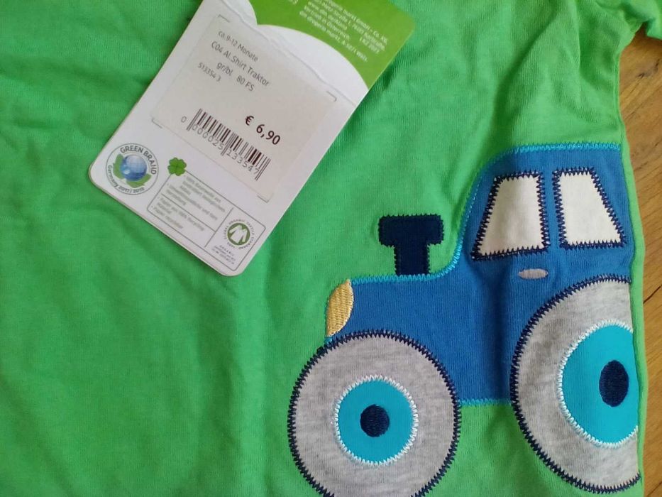 Нови бодита с къс ръкав - 2 броя, 80 (H&M) и 86-92, 62-68 (Лидл)