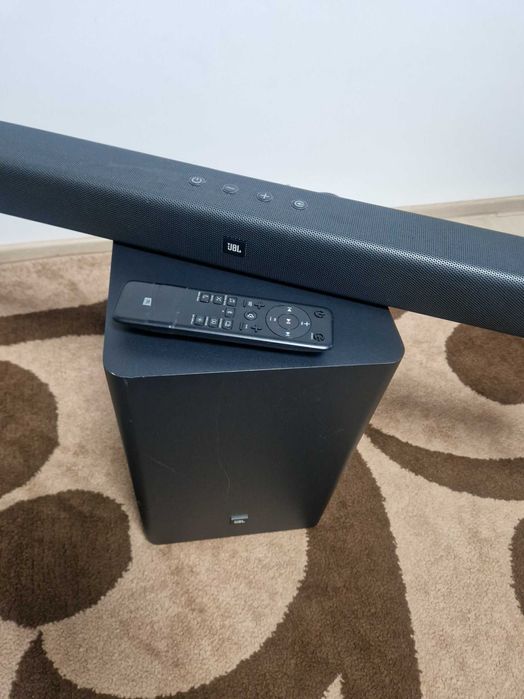 Soundbar JBL BAR 2.1, 300W, bluetooth, subwoofer wireless, Negru