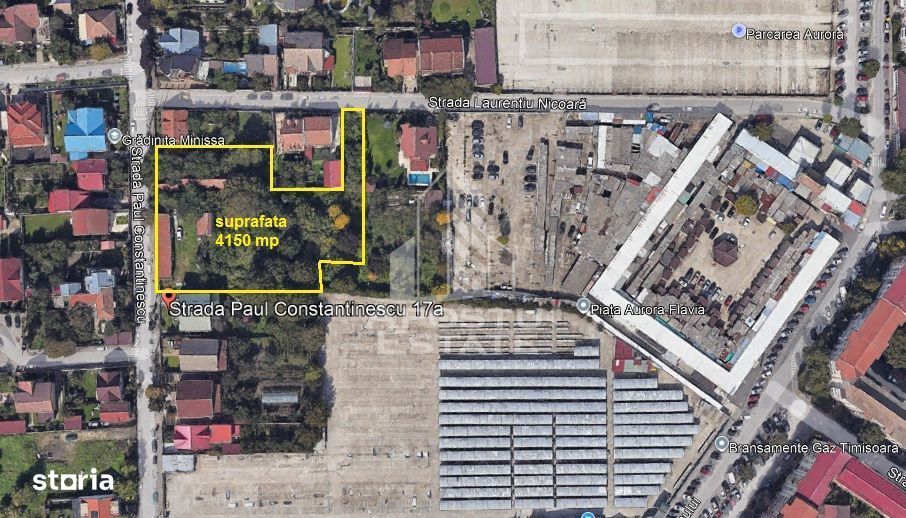 Teren 4150 mp, de vanzare, zona Damboviata, Timisoara, COMISION 0%.