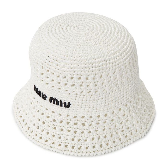 Шапка Miu miu от рафия